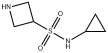 3-Azetidinesulfonamide, N-cyclopropyl- Structure