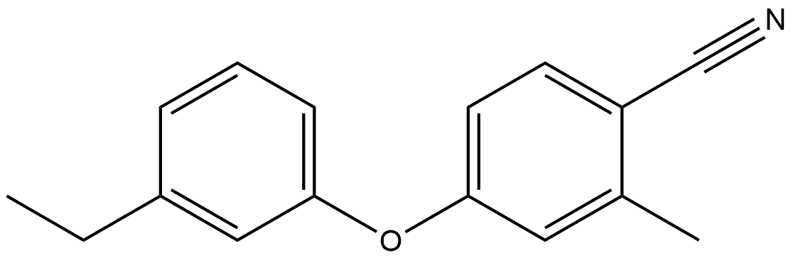 4-(3-Ethylphenoxy)-2-methylbenzonitrile Structure