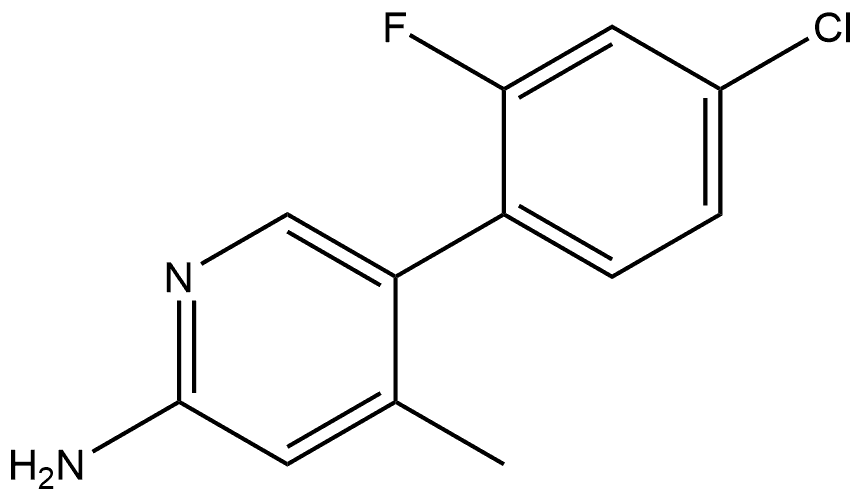 5-(4-Chloro-2-fluorophenyl)-4-methyl-2-pyridinamine Structure