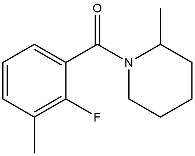 (2-Fluoro-3-methylphenyl)(2-methyl-1-piperidinyl)methanone Structure