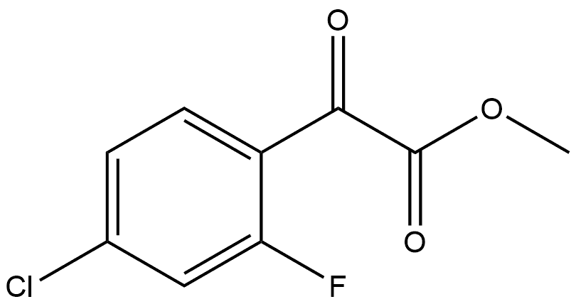 Methyl 4-chloro-2-fluoro-α-oxobenzeneacetate Structure