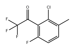 1-(2-Chloro-6-fluoro-3-methylphenyl)-2,2,2-trifluoroethanone 구조식 이미지