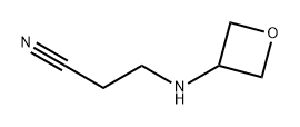 Propanenitrile, 3-(3-oxetanylamino)- Structure