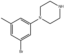 Piperazine, 1-(3-bromo-5-methylphenyl)- Structure