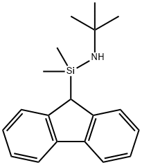 Silanamine, N-(1,1-dimethylethyl)-1-(9H-fluoren-9-yl)-1,1-dimethyl- 구조식 이미지