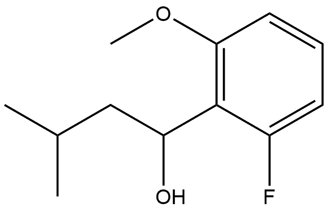 2-Fluoro-6-methoxy-α-(2-methylpropyl)benzenemethanol Structure