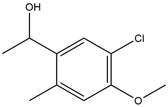 5-Chloro-4-methoxy-α,2-dimethylbenzenemethanol Structure