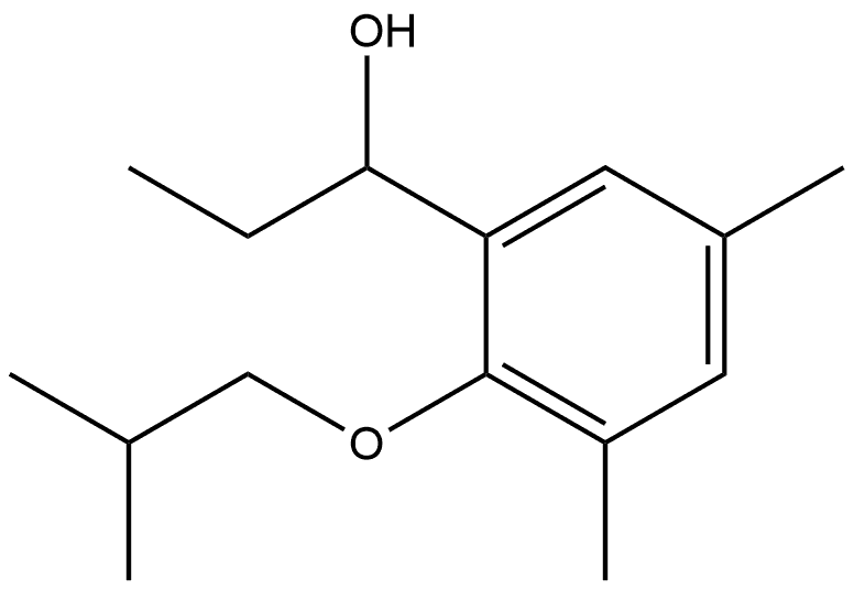 α-Ethyl-3,5-dimethyl-2-(2-methylpropoxy)benzenemethanol Structure