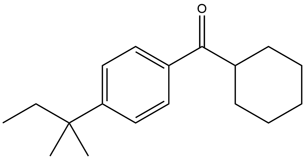 cyclohexyl(4-(tert-pentyl)phenyl)methanone Structure