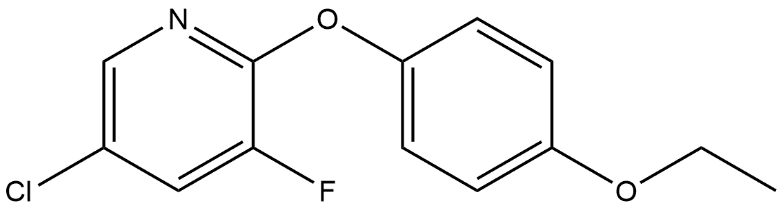 5-Chloro-2-(4-ethoxyphenoxy)-3-fluoropyridine Structure