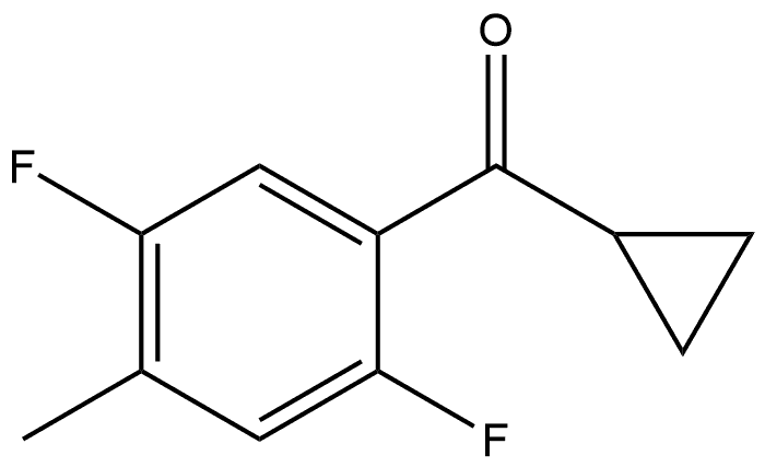 Cyclopropyl(2,5-difluoro-4-methylphenyl)methanone Structure