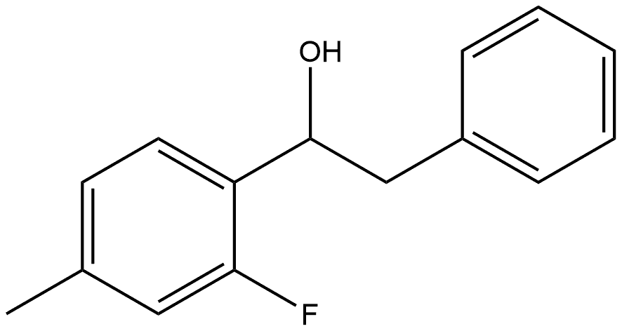 α-(2-Fluoro-4-methylphenyl)benzeneethanol 구조식 이미지