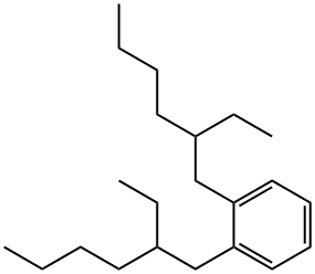 Benzene, 1,2-bis(2-ethylhexyl)- Structure