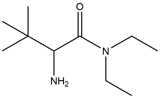 2-Amino-N,N-diethyl-3,3-dimethylbutanamide 구조식 이미지
