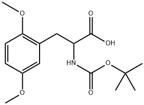 3-(2,5-dimethoxyphenyl)-2-[(2-methylpropan-2-yl)oxycarbonylamino]propanoic acid Structure