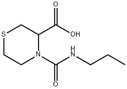 4-(propylcarbamoyl)thiomorpholine-3-carboxylic acid Structure