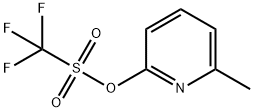 Methanesulfonic acid, 1,1,1-trifluoro-, 6-methyl-2-pyridinyl ester Structure