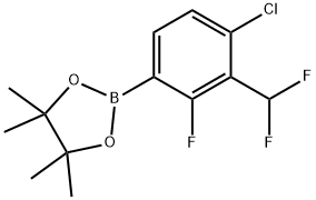 2-(4-Chloro-3-(difluoromethyl)-2-fluorophenyl)-4,4,5,5-tetramethyl-1,3,2-dioxaborolane Structure