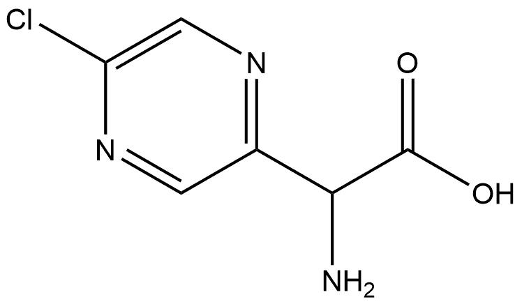 2-Pyrazineacetic acid, α-amino-5-chloro- Structure