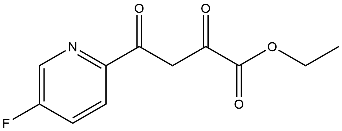 Ethyl 4-(5-Fluoro-2-pyridyl)-2,4-dioxobutanoate 구조식 이미지