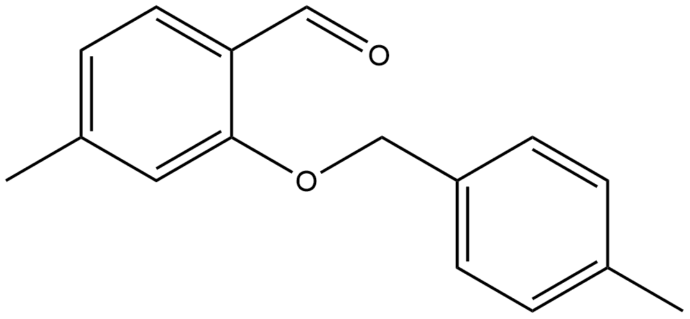 4-Methyl-2-[(4-methylphenyl)methoxy]benzaldehyde Structure