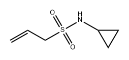 2-Propene-1-sulfonamide, N-cyclopropyl- Structure