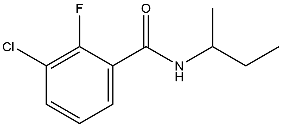 3-Chloro-2-fluoro-N-(1-methylpropyl)benzamide Structure