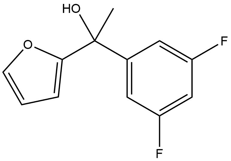 1-(3,5-difluorophenyl)-1-(furan-2-yl)ethanol Structure