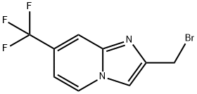 2-(Bromomethyl)-7-(trifluoromethyl)imidazo[1,2-a]pyridine 구조식 이미지