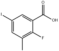 2-fluoro-5-iodo-3-methylbenzoic acid Structure