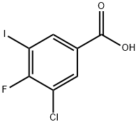 3-Chloro-4-fluoro-5-iodo-benzoic acid Structure