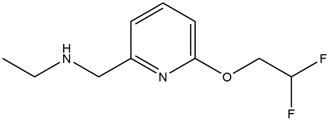 6-(2,2-Difluoroethoxy)-N-ethyl-2-pyridinemethanamine Structure