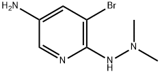 3-Pyridinamine, 5-bromo-6-(2,2-dimethylhydrazinyl)- Structure