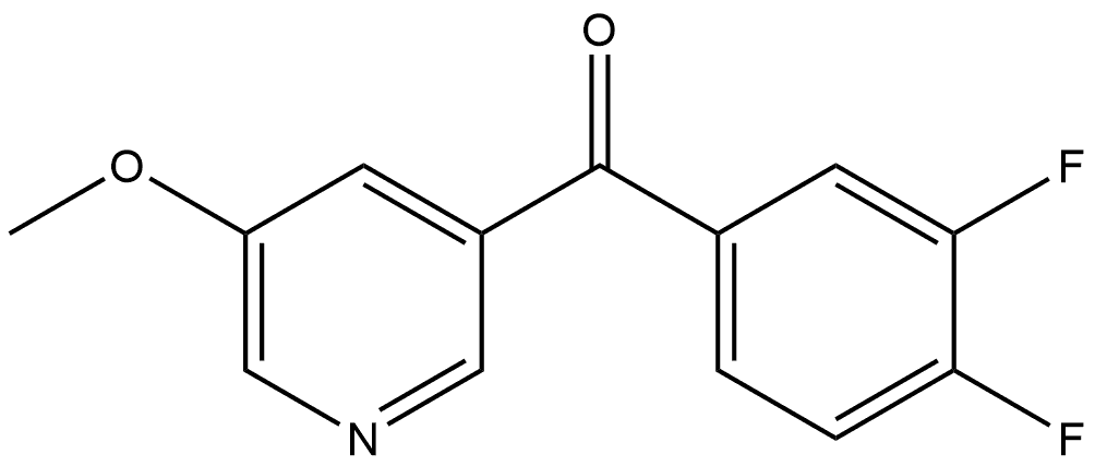 (3,4-Difluorophenyl)(5-methoxy-3-pyridinyl)methanone Structure