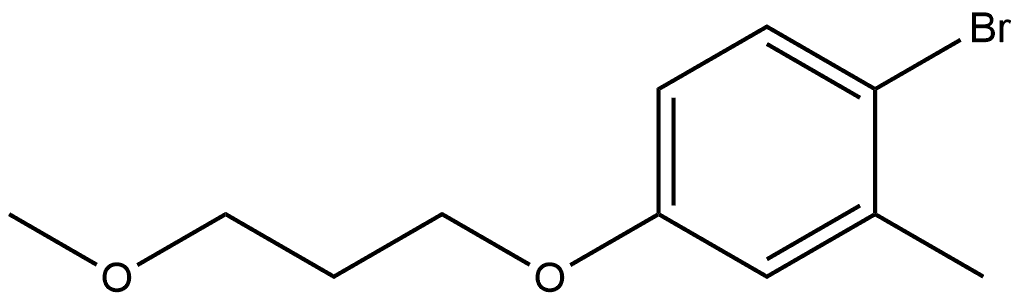 1-Bromo-4-(3-methoxypropoxy)-2-methylbenzene Structure