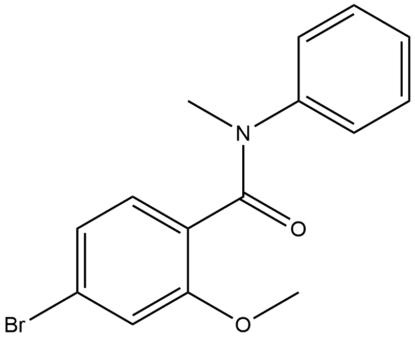 4-Bromo-2-methoxy-N-methyl-N-phenylbenzamide Structure