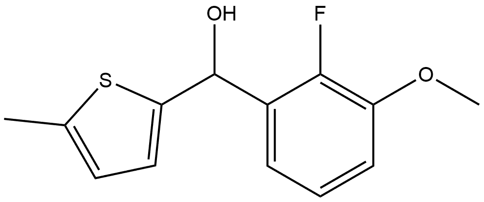 α-(2-Fluoro-3-methoxyphenyl)-5-methyl-2-thiophenemethanol Structure
