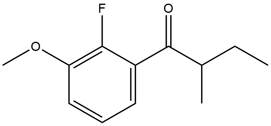 1-(2-Fluoro-3-methoxyphenyl)-2-methyl-1-butanone Structure