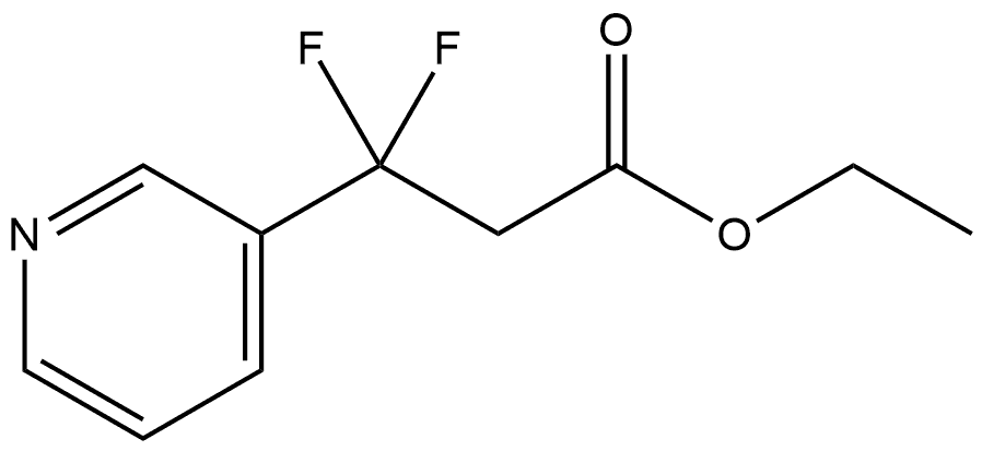 ethyl 3,3-difluoro-3-(pyridin-3-yl)propanoate Structure