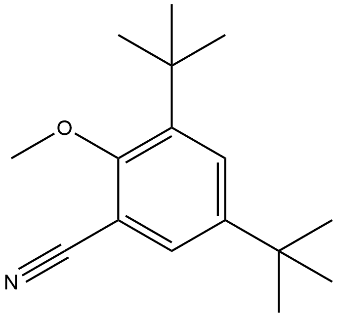 3,5-Bis(1,1-dimethylethyl)-2-methoxybenzonitrile Structure