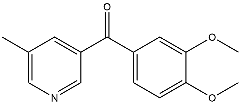 (3,4-Dimethoxyphenyl)(5-methyl-3-pyridinyl)methanone Structure