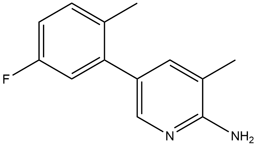 5-(5-Fluoro-2-methylphenyl)-3-methyl-2-pyridinamine Structure