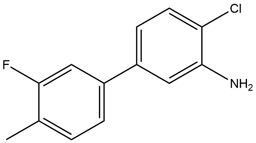 4-Chloro-3'-fluoro-4'-methyl[1,1'-biphenyl]-3-amine Structure