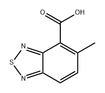 2,1,3-Benzothiadiazole-4-carboxylic acid, 5-methyl- Structure