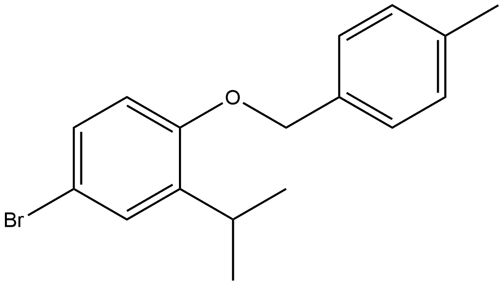 4-Bromo-2-(1-methylethyl)-1-[(4-methylphenyl)methoxy]benzene Structure