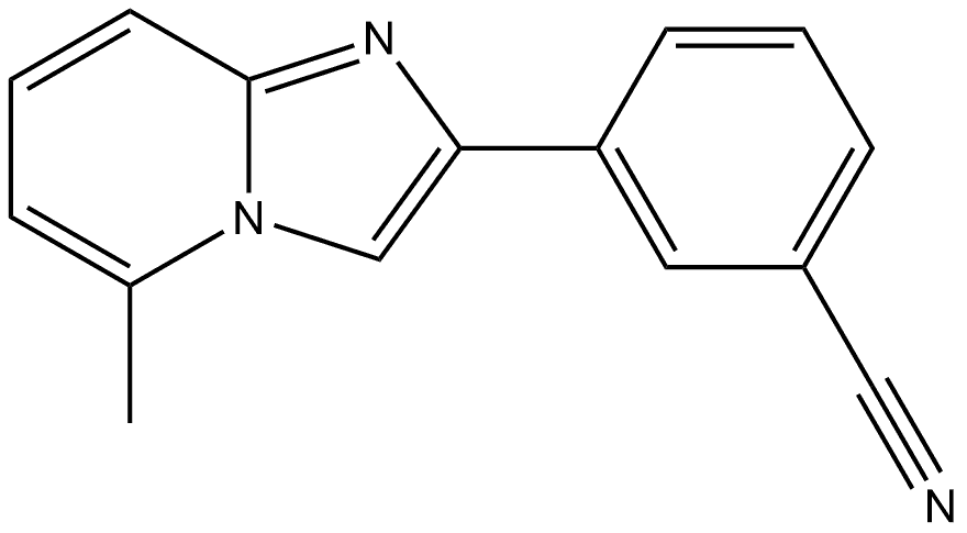 3-(5-Methylimidazo[1,2-a]pyridin-2-yl)benzonitrile Structure