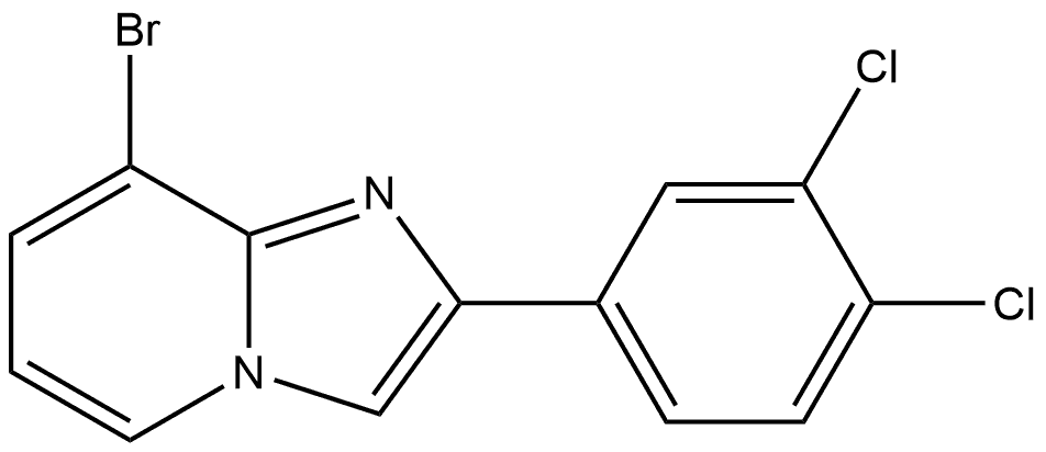 8-Bromo-2-(3,4-dichlorophenyl)imidazo[1,2-a]pyridine Structure