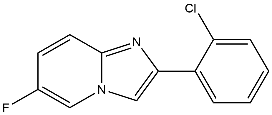 2-(2-Chlorophenyl)-6-fluoroimidazo[1,2-a]pyridine Structure