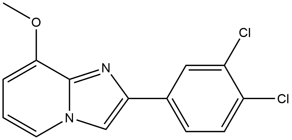 2-(3,4-Dichlorophenyl)-8-methoxyimidazo[1,2-a]pyridine Structure