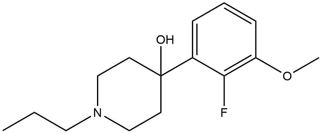 4-(2-Fluoro-3-methoxyphenyl)-1-propyl-4-piperidinol Structure